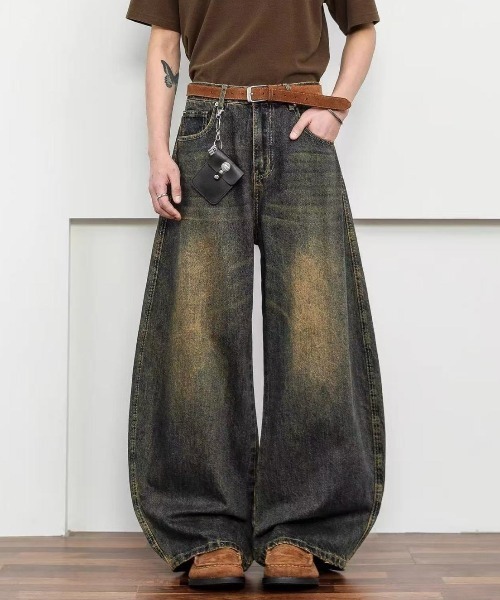 PALMISANO バギーデニムパンツ Sサイズ PLUG大阪 PALMISANO バギーデニムパンツ Sサイズ PLUG大阪 PALMISANO