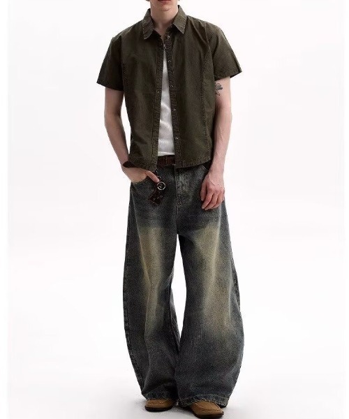 FreeZone（フリーゾーン）の「オーバーサイズ バギーデニムパンツ（デニムパンツ・メンズ・ブルー・S/M/L）」の5枚目の写真