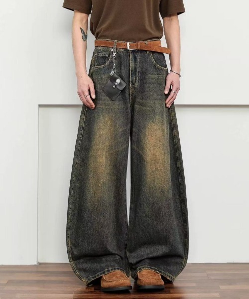 PALMISANO バギーデニムパンツ Sサイズ PLUG大阪 PALMISANO バギーデニムパンツ Sサイズ PLUG大阪 ジーンズ