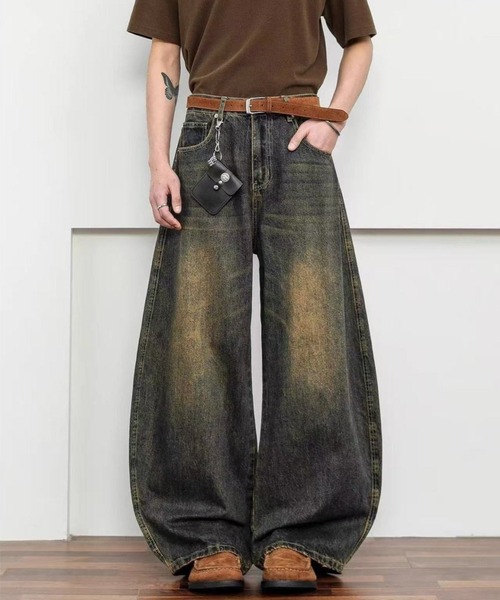 セール】オーバーサイズ バギーデニムパンツ（デニムパンツ