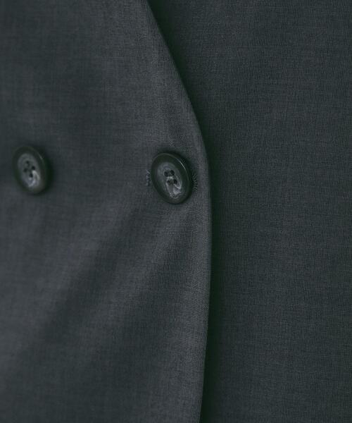 index（インデックス）の「バックフリルデザインジレ/セットアップ可【洗濯機洗い可/接触冷感/吸水速乾/ストレッチ】（ベスト・レディース・ブラック/ライトベージュ/チャコールグレー・36/38/40/42）」の7枚目の写真