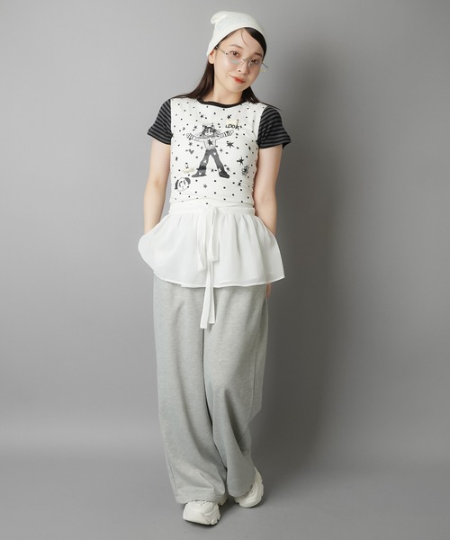 SPINNS（スピンズ）の「レース巻きスカート/シンプル（スカート・レディース・ホワイト/ブラック・ONESIZE）」の5枚目の写真