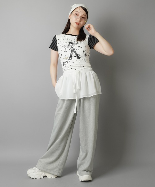 SPINNS（スピンズ）の「レース巻きスカート/シンプル（スカート・レディース・ホワイト/ブラック・ONESIZE）」の8枚目の写真