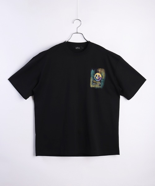 WESTSEA(ウエストシー)の「スマイル 手書き風プリント 半袖Tシャツ オーバーサイズ(Tシャツ/カットソー・メンズ・ブラック/ホワイト・M/L)」の18枚目の写真