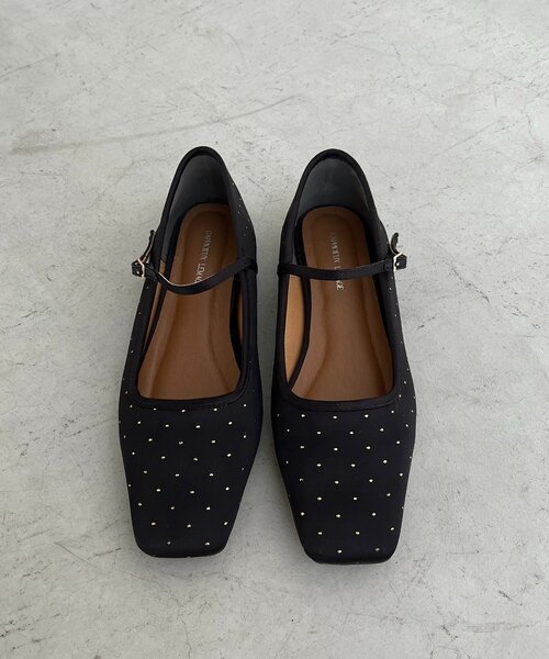CAPRICIEUX LE'MAGE（カプリシューレマージュ）の「ドットフラットシューズ（パンプス・レディース・ブラック・36/38/37）」の6枚目の写真