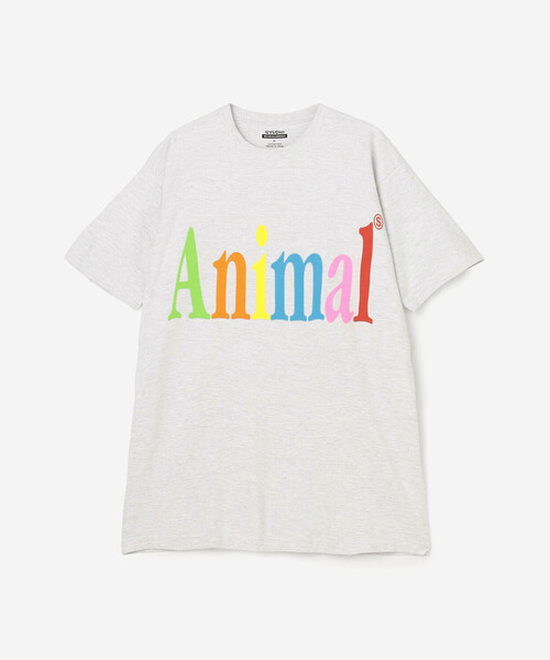 Bshop（ビショップ）の「STUDIO WEAREALLANIMALS | Animals Letter 半袖Tシャツ MEN（Tシャツ/カットソー・メンズ・ブラック/グレー・XL/L）」の3枚目の写真