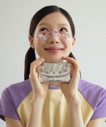 double quotes（ダブルクオーツ）の「「double quotes/ダブルクオーツ」シンプルカードホルダー　ラブ&ピース（カードケース）」