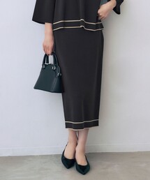 自由区（ジユウク）の「レーヨンストレッチIライン スカート（スカート）」