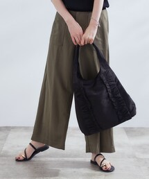 【撥水】フリル変形トート