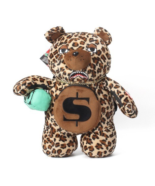 セール】【SPRAY GROUND / スプレーグラウンド】LEOPARD MONEYBEAR