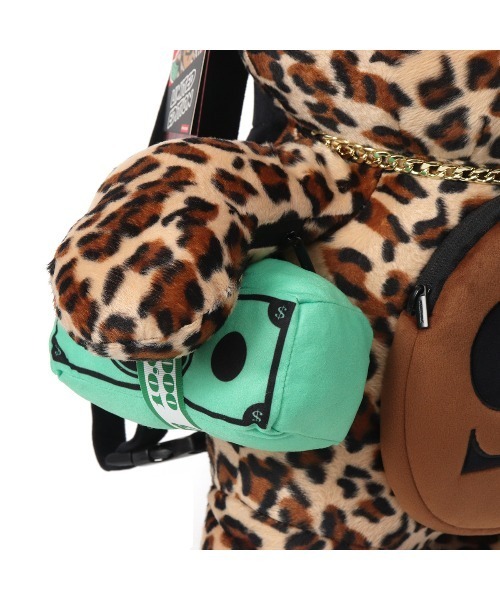 STYLISE（スタイライズ）の「【SPRAY GROUND / スプレーグラウンド】LEOPARD MONEYBEAR BACKPACK [I]（バックパック/リュック・メンズ・ブラウン・ONE）」の8枚目の写真