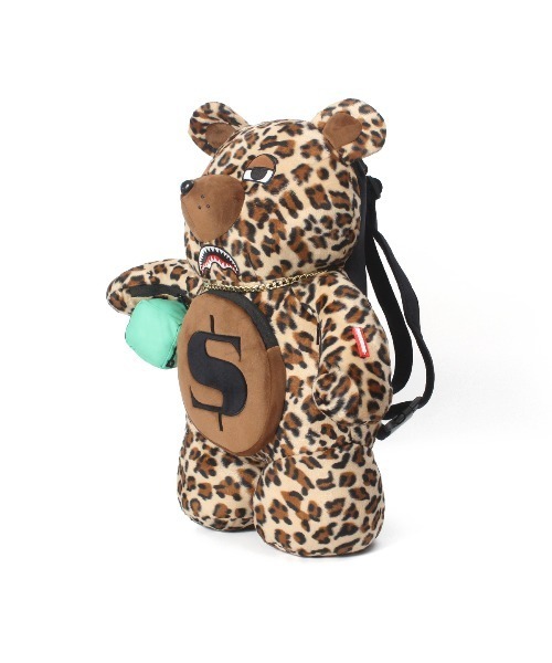STYLISE（スタイライズ）の「【SPRAY GROUND / スプレーグラウンド】LEOPARD MONEYBEAR BACKPACK [I]（バックパック/リュック・メンズ・ブラウン・ONE）」の2枚目の写真