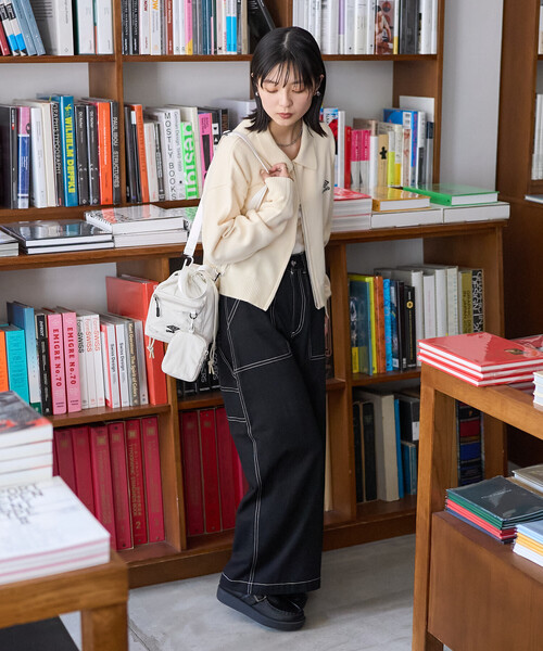 FREAK'S STORE(フリークスストア)の「ペインター ワイドパンツ<セットアップ対応>(カーゴパンツ・レディース・オフホワイト/ブラック/オリーブ/その他/ネイビー/その他1・SMALL/MEDIUM)」の9枚目の写真
