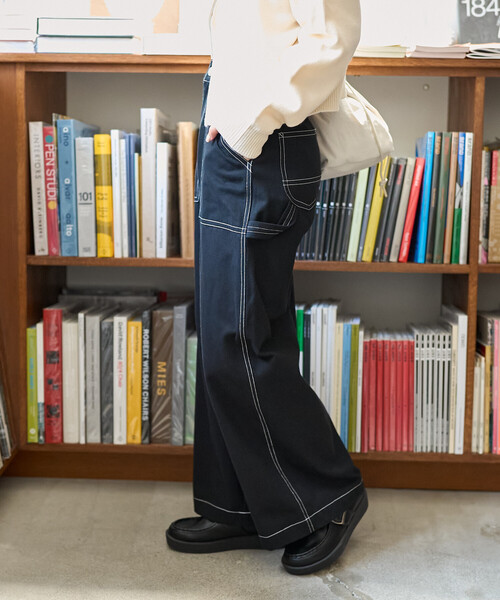 FREAK'S STORE(フリークスストア)の「ペインター ワイドパンツ<セットアップ対応>(カーゴパンツ・レディース・オフホワイト/ブラック/オリーブ/その他/ネイビー/その他1・SMALL/MEDIUM)」の11枚目の写真