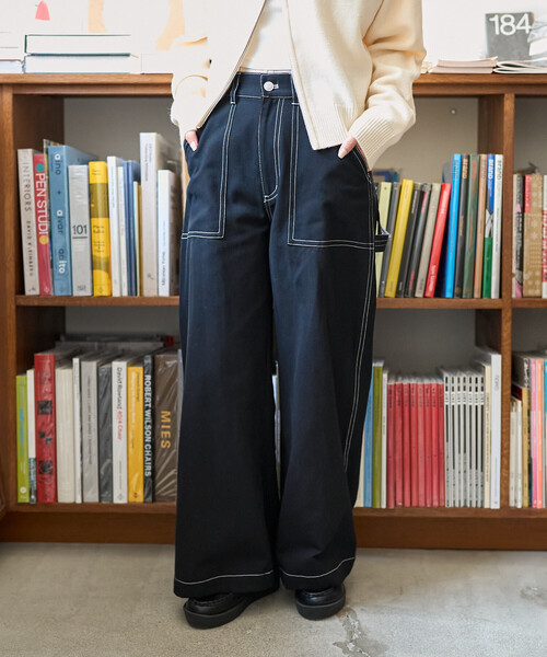 FREAK'S STORE(フリークスストア)の「ペインター ワイドパンツ<セットアップ対応>(カーゴパンツ・レディース・オフホワイト/ブラック/オリーブ/その他/ネイビー/その他1・SMALL/MEDIUM)」の13枚目の写真