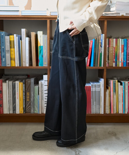 FREAK'S STORE(フリークスストア)の「ペインター ワイドパンツ<セットアップ対応>(カーゴパンツ・レディース・オフホワイト/ブラック/オリーブ/その他/ネイビー/その他1・SMALL/MEDIUM)」の14枚目の写真