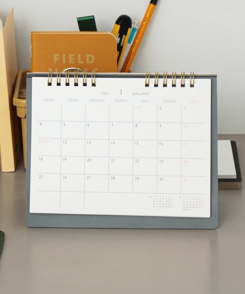 HIGHTIDE（ハイタイド）の「レプレ / 2026年カレンダー / ハイタイド（手帳/メモ帳・レディース・ダークベージュ/カーキ/ライトグレー/ブルー系その他/ピンク・FREE）」の2枚目の写真