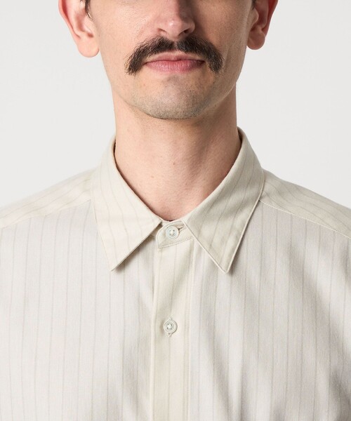 Steven Alan(スティーブンアラン)の「<Steven Alan> ネル ストライプ レギュラーカラー シャツ NARROW(シャツ/ブラウス・メンズ・ダークグレー/ナチュラル・S/M/L/XL)」の18枚目の写真