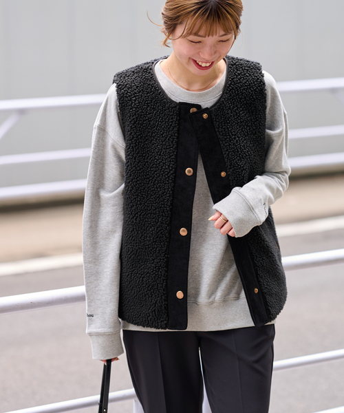 追加》【BARBOUR/バブアー】DULSIE LINER：ボアベスト（その他アウター