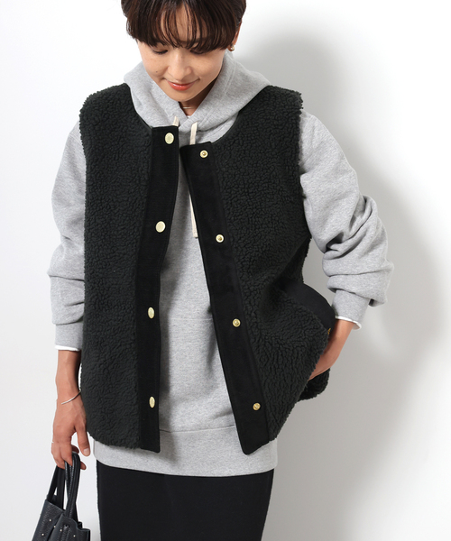 Barbour（バブアー）の「《追加》【BARBOUR/バブアー】DULSIE LINER：ボアベスト（その他アウター・レディース・ブラック/カーキ・10）」の20枚目の写真