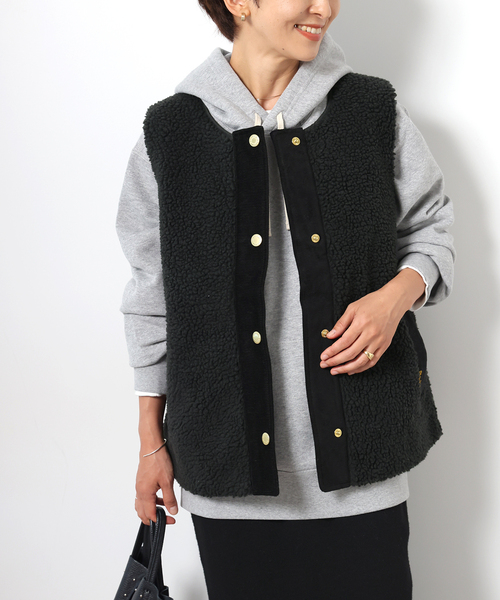 追加》【BARBOUR/バブアー】DULSIE LINER：ボアベスト（その他アウター