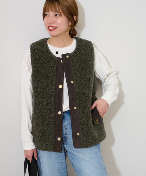 BARBOUR/バブアー dulsie liner：ボアベスト JOURNAL STANDARD relume｜《追加》【BARBOUR/バブアー】DULSIE LINER