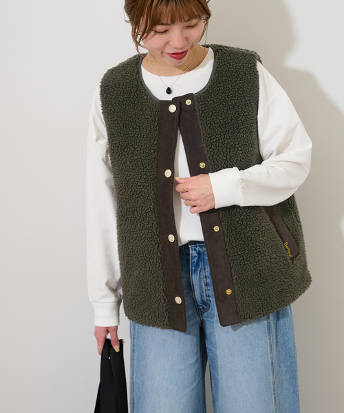 追加》【BARBOUR/バブアー】DULSIE LINER：ボアベスト（その他アウター