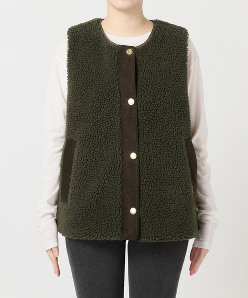 追加》【BARBOUR/バブアー】DULSIE LINER：ボアベスト（その他アウター