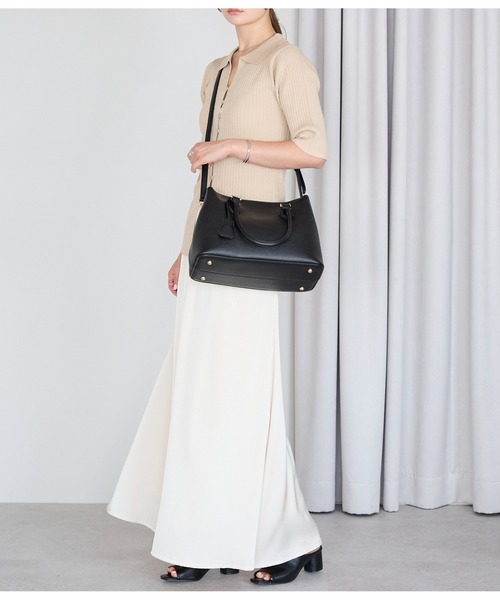 GUSCIO（グッシオ）の「【グッシオ　ゴールドラベル】２WAYショルダーバッグ（ショルダーバッグ・レディース・グレー/アイボリー/ブラック/ベージュ系その他・FREE）」の15枚目の写真