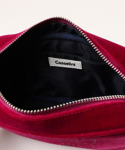 Three Four Time（ｽﾘｰﾌｫｰﾀｲﾑ）の「【Casselini / キャセリーニ】HOTFIX ミニバッグ（ショルダーバッグ・レディース・ブラック/ピンク・FREE）」の4枚目の写真