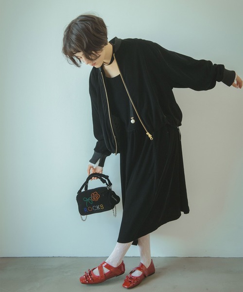 Three Four Time（ｽﾘｰﾌｫｰﾀｲﾑ）の「【Casselini / キャセリーニ】HOTFIX ミニバッグ（ショルダーバッグ・レディース・ブラック/ピンク・FREE）」の8枚目の写真