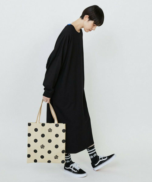 FRAPBOIS（フラボア）の「パークドットート（トートバッグ・レディース・ベージュ/ネイビー・FREE）」の11枚目の写真