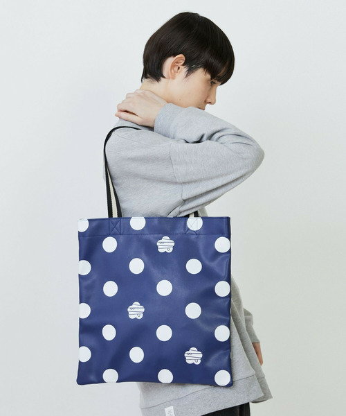 FRAPBOIS（フラボア）の「パークドットート（トートバッグ・レディース・ベージュ/ネイビー・FREE）」の14枚目の写真