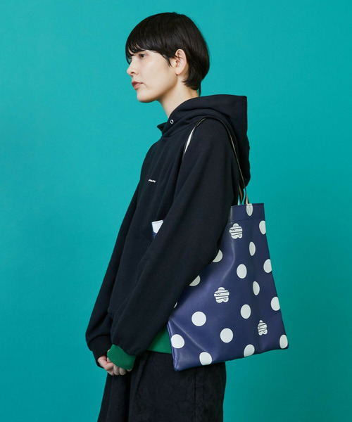 FRAPBOIS（フラボア）の「パークドットート（トートバッグ・レディース・ベージュ/ネイビー・FREE）」の15枚目の写真