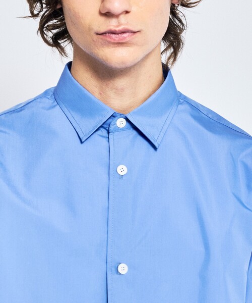 ABAHOUSE（アバハウス）の「オーバーサイズ レギュラーカラーシャツ / イージーケア（シャツ/ブラウス・メンズ・ホワイト/ブルー/ブルー系その他/ブルー系その他2・46/48）」の7枚目の写真