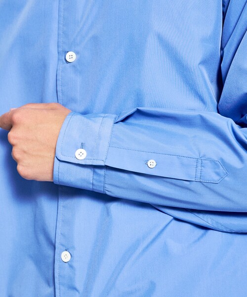 ABAHOUSE（アバハウス）の「オーバーサイズ レギュラーカラーシャツ / イージーケア（シャツ/ブラウス・メンズ・ホワイト/ブルー/ブルー系その他/ブルー系その他2・46/48）」の8枚目の写真