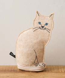 ROOTOTE（ルートート）の「【ROOTOTE】EU.ウイズルー.オスワリネコ ねこ刺繍自立ポーチ B 3622※（ポーチ）」