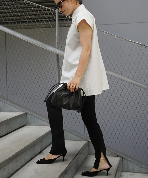 CELERI 2024SS Sleeveless ワイドシャツ　超美品 CELERI 2024SS Sleeveless ワイドシャツ 超美品 - メルカリ