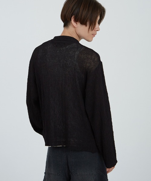 improves(インプローブス)の「メッシュ ニットシャツ(シャツ/ブラウス・メンズ・ライトグレー/ブラウン/ブラック・LARGE/MEDIUM)」の14枚目の写真