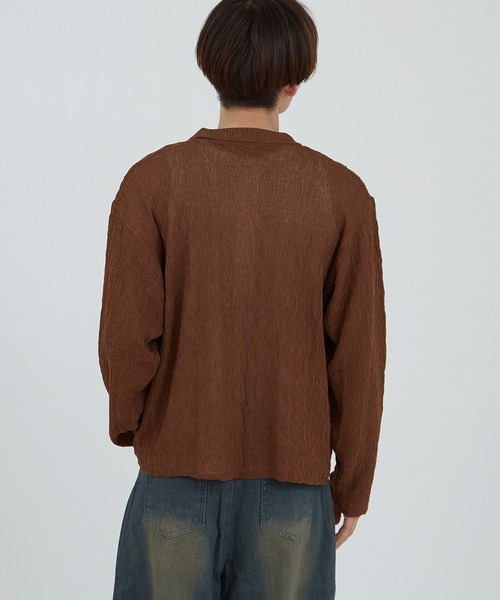 improves(インプローブス)の「メッシュ ニットシャツ(シャツ/ブラウス・メンズ・ライトグレー/ブラウン/ブラック・LARGE/MEDIUM)」の22枚目の写真