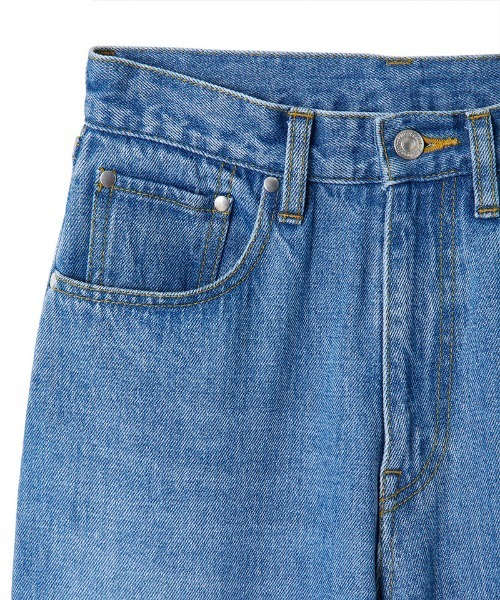 soduk（スドーク）の「pleats hem denim trousers（デニムパンツ・レディース・ブルー・SMALL/MEDIUM）」の6枚目の写真