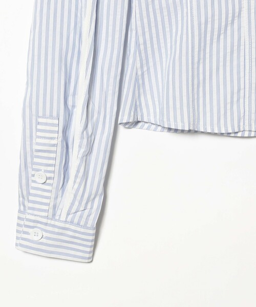 GHOSPELL（ゴスペル）の「GHOSPELL / Tali Stripe Shirt（シャツ/ブラウス・レディース・サックスブルー・SMALL）」の4枚目の写真