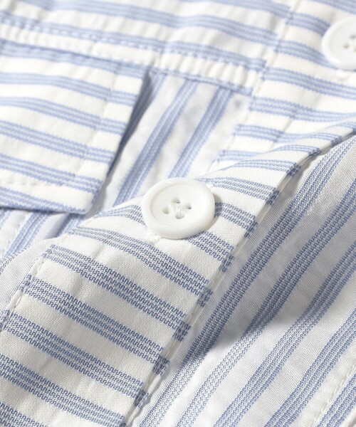 GHOSPELL（ゴスペル）の「GHOSPELL / Tali Stripe Shirt（シャツ/ブラウス・レディース・サックスブルー・SMALL）」の6枚目の写真