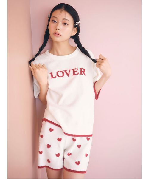 SNIDEL HOME（スナイデルホーム）の「ニットセットアップ（ルームウェア/パジャマ・レディース・ピンク/ブルー/ホワイト・F）」の4枚目の写真