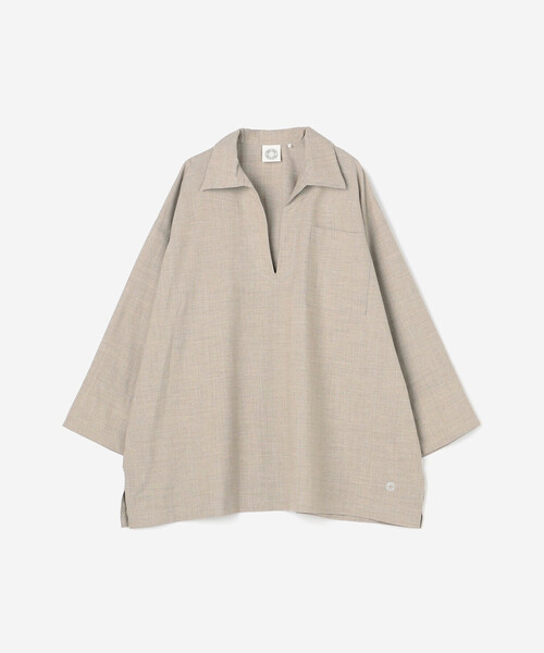 ORCIVAL(オーシバル)の「ORCIVAL | ストレッチブロード スキッパーシャツ WOMEN(シャツ/ブラウス・レディース・ベージュ系その他/ネイビー・1)」の13枚目の写真