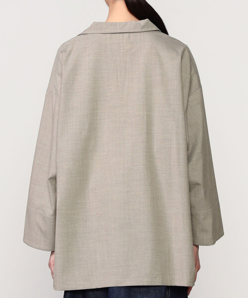 ORCIVAL(オーシバル)の「ORCIVAL | ストレッチブロード スキッパーシャツ WOMEN(シャツ/ブラウス・レディース・ベージュ系その他/ネイビー・1)」の12枚目の写真