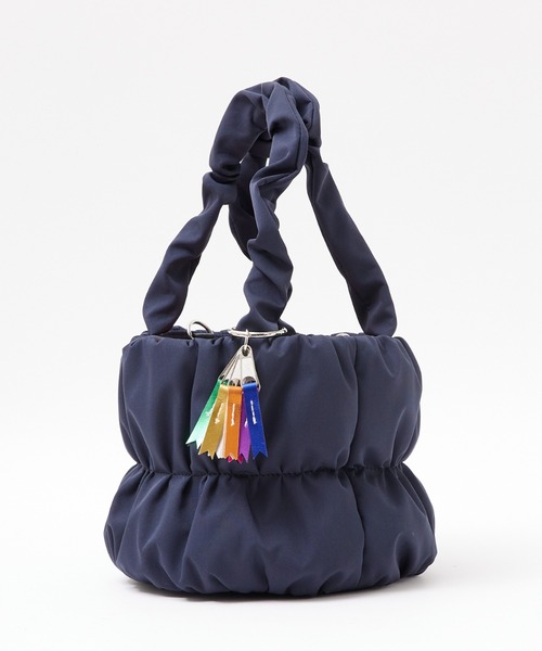 cheek(BAG)(チーク)の「【cheek】pokkori kincyaku2way 2WAY 巾着 ミニ ナイロン トートバッグ(トートバッグ・レディース・グレー/ブラック/パープル・フリー)」の19枚目の写真