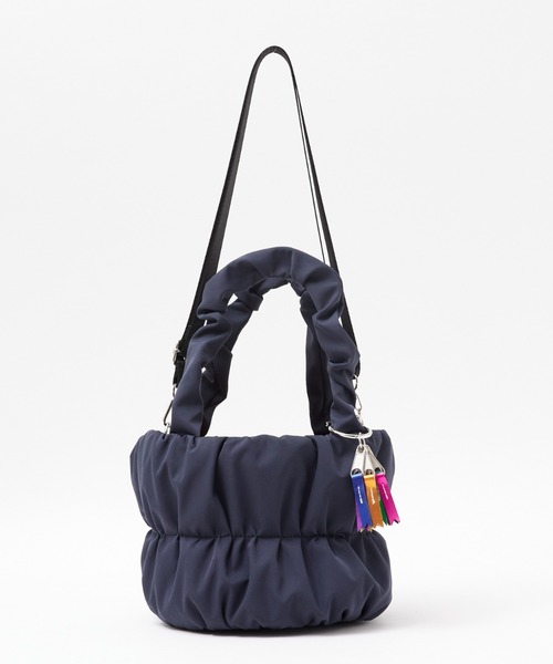 cheek(BAG)(チーク)の「【cheek】pokkori kincyaku2way 2WAY 巾着 ミニ ナイロン トートバッグ(トートバッグ・レディース・グレー/ブラック/パープル・フリー)」の21枚目の写真