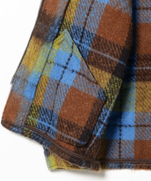 BEAMS PLUS（ビームスプラス）の「チェック ウール スポーツ ジャケット（ブルゾン・メンズ・ブラウン・L/S/XL/M）」の7枚目の写真