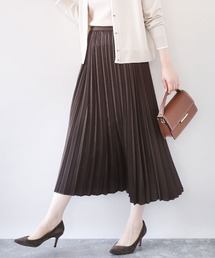OFUON le MK | ピーチサテンプリーツスカート/洗える(スカート)